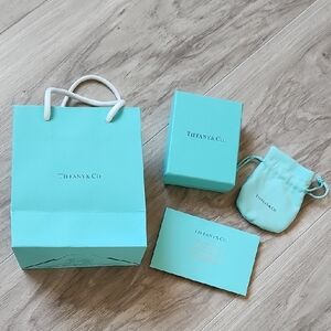 Blue Bag, Box, Cloth Bag, Silver Polishing Cloth